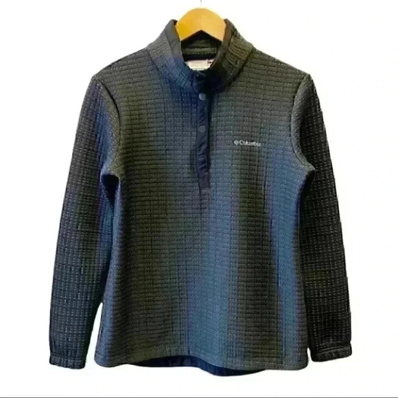 Columbia Sweater Saturday Trail Pullover  Long Sleeves Black Heather Medium - Picture 1 of 15